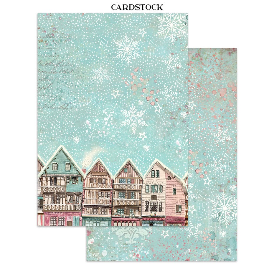 NHYHET! Stamperia - Winter Magic Junk Journal Stickers, Backgrounds, Cut-Outs (SBJK25)
