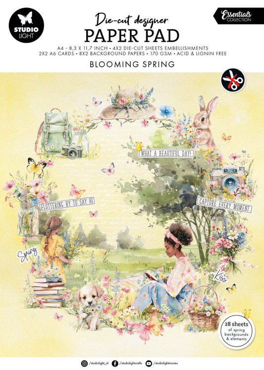 Studio Light Blooming Spring A4 Die-cut Designer Paper Pad (SL-ES-DCPP272)