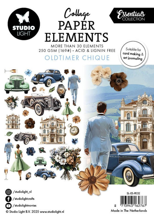 Studiolight - diecut pakker - Oldtimer Chique Collage Paper Elements (SL-ES-PE32