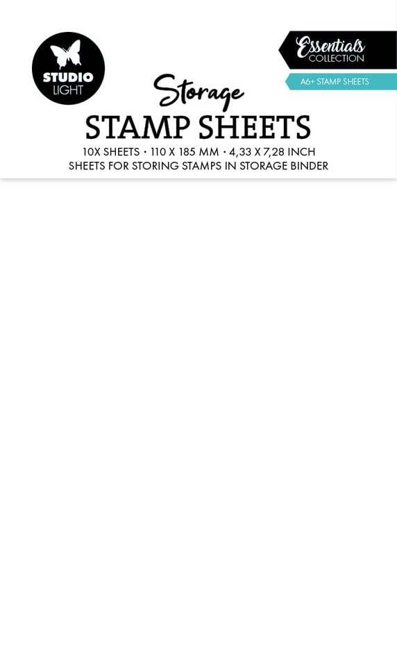 StudioLight Storage - Storage Stamp Sheets A6+ Stamp Sheets (10pcs) (SL-TO-STOR07)