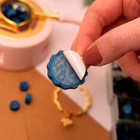 Wax seal adhesive backings Ø25mm- dobbeltsidige limsirkler til å ha bakpå dine voks segl.