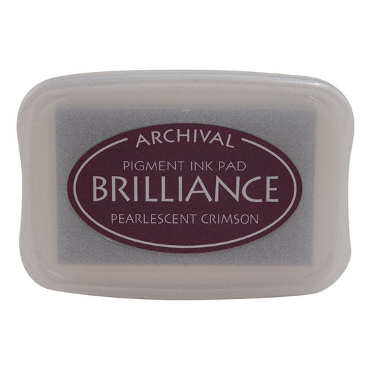 Tsukineko Brilliance Ink Pad Pearlescent Crimson inkpad