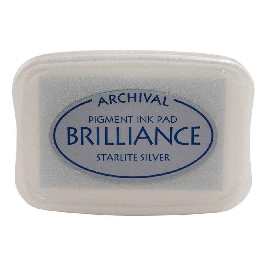 Brilliance Ink Pad Starlite Silver - metallic silver