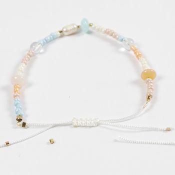 Knytesnor / smykketråd - hvit - 1mm - 10 m