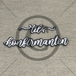 Papirdesign Dies - Til konfirmanten 3 - pd1375