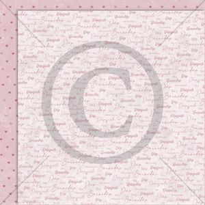 NYHET!! Papirdesign mønsterark - søte små venner 12x12 - Nydelige dåpsjente - PD1447