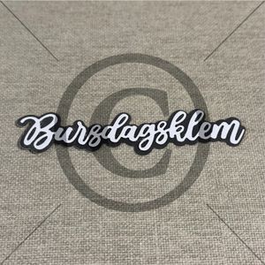 Papirdesign Dies - Bursdagsklem 5 - pd1363
