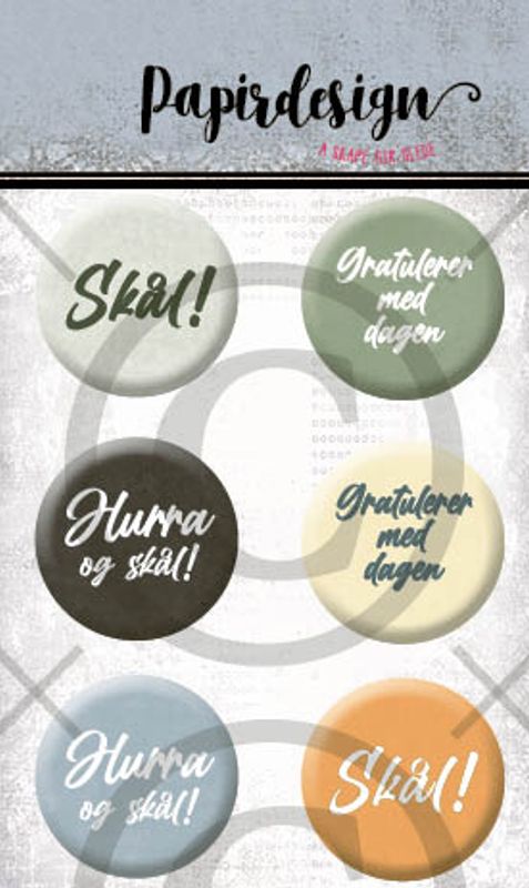 NYHET! - Papirdesign Buttons- Skål