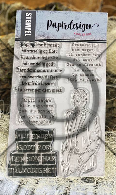 Papirdesign stempel - Tålmodighet