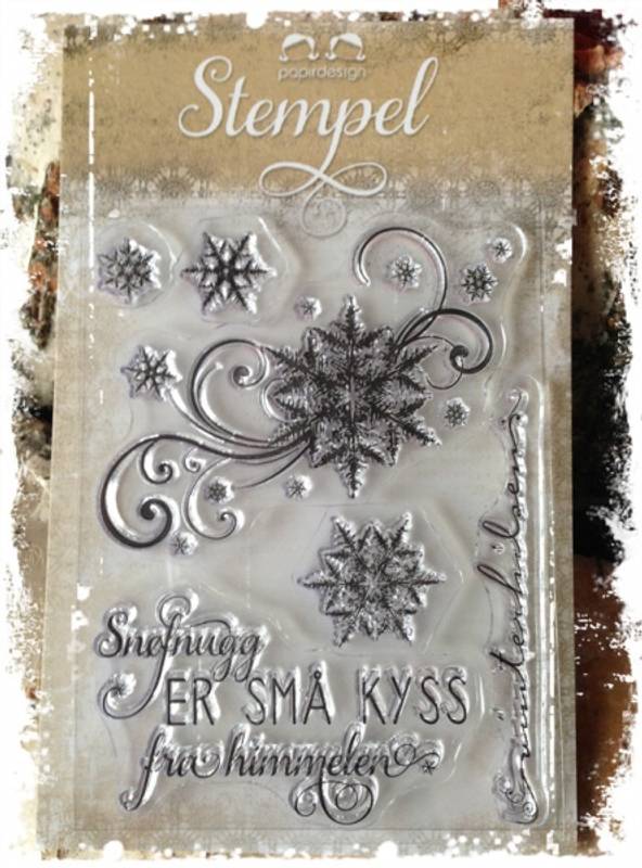 Papirdesign stempelplate - Snøfnugg pd 14949
