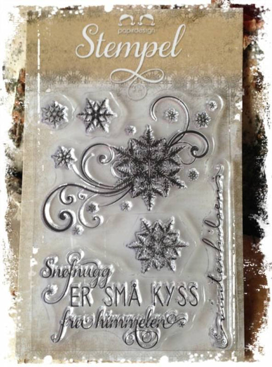 Papirdesign stempelplate - Snøfnugg pd 14949