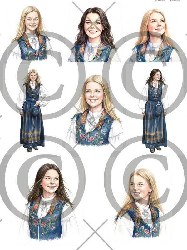 Papirdesign Motivark - Konfirmant blå