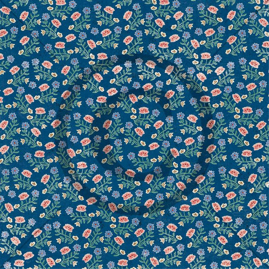 Papirdesign Mønsterark 12´x12´ - Nordlandsbunad, blå - pd1900013