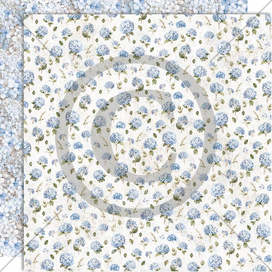 NYHET! Papirdesign Mønsterark 12´x12´ - Hortensia  -  PD1609