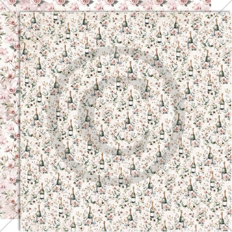 NYHET! Papirdesign Mønsterark 12´x12´ - Feststemning -  PD1618