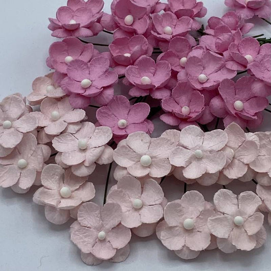 Papirdesign søte blomster lys rosa