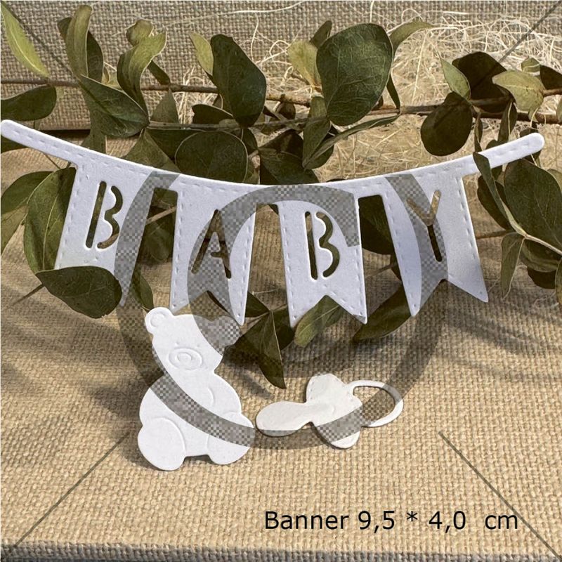 NYHET! Papirdesign dies - Små babydies pd 1581