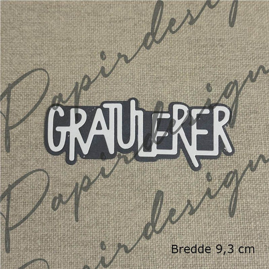 NYHET! Papirdesign dies - Gratulerer 34