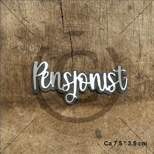 NYHET! Papirdesign die - Pensjonist m/ skyggedie