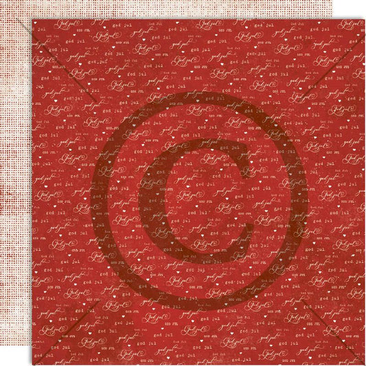 Papirdesign Mønsterark 12´x12´ - Julekveld - Juletradisjon - PD1553