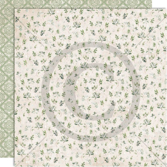 Papirdesign Mønsterark 12´x12´ - Julekveld - Julegrønn -  PD 251550