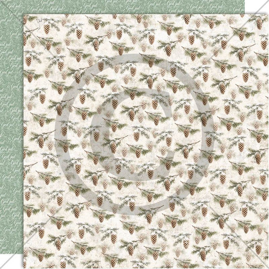 NYHET! Papirdesign  - mønsterark 12x12 - Juleminner -  Julekongler