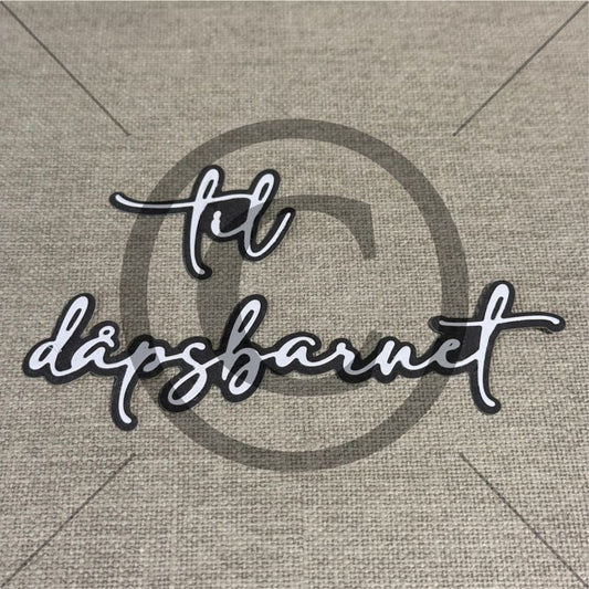 Papirdesign Dies - Til dåpsbarnet 5  - pd1276