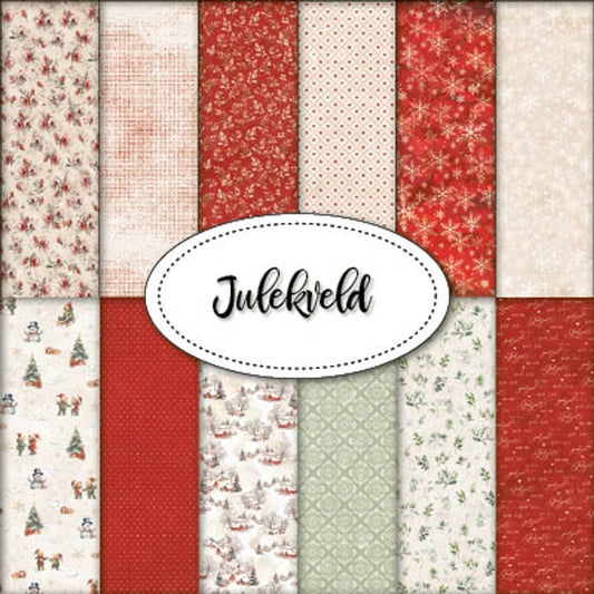 Papirdesign Mønsterark 12´x12´ - Julekveld - hele serien