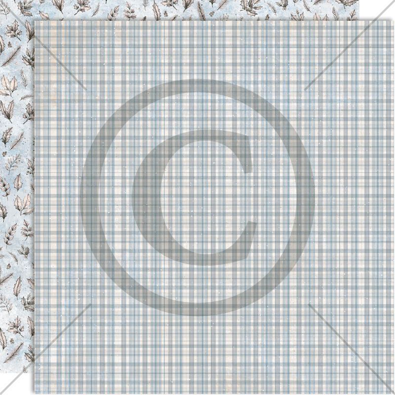 NYHET! Papirdesign Mønsterark 12´x12´ - Vinterglede - Frostnatt  -  PD1570