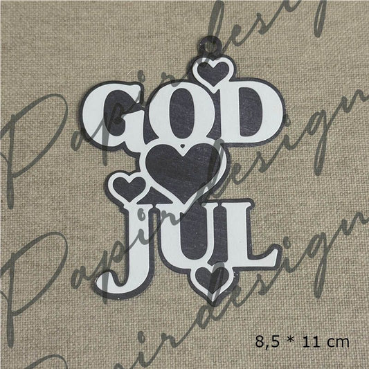 NYHET! Papirdesign dies - God jul 34 m/ skyggedie