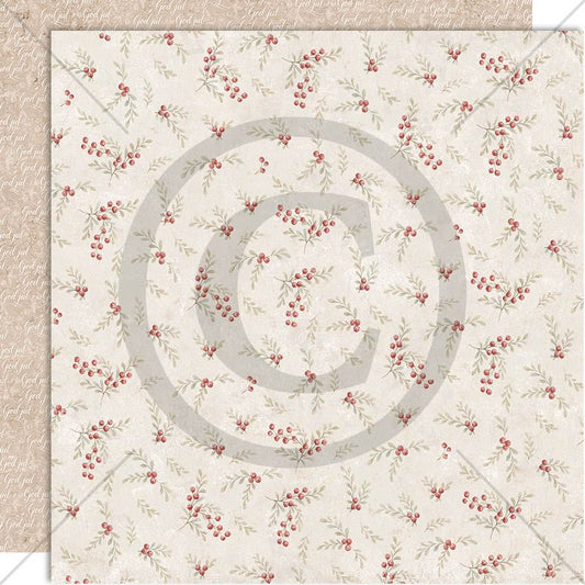 NYHET! Papirdesign  - mønsterark 12x12 - Juleminner - Vintage julebær