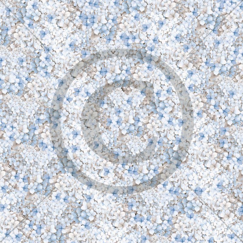 NYHET! Papirdesign Mønsterark 12´x12´ - Hortensia  -  PD1609