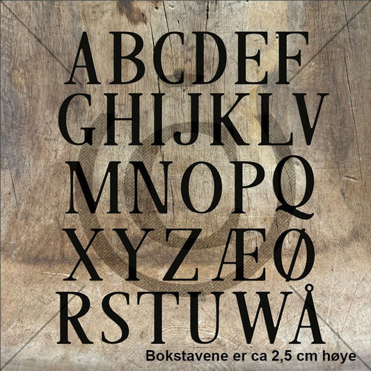 NYHET! Papirdesign die - Alfabet 5