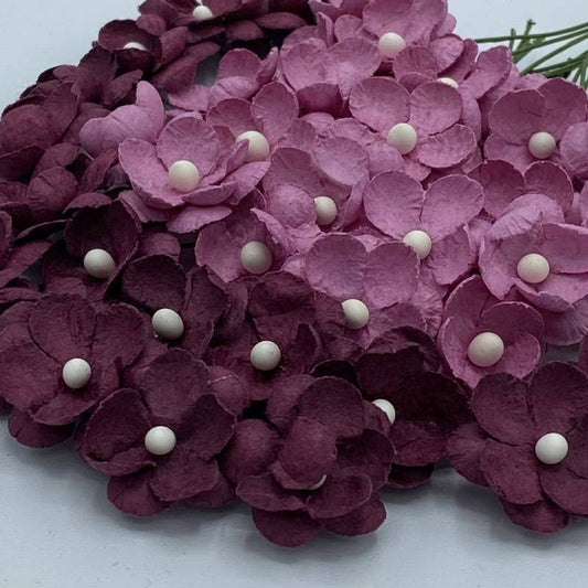 Papirdesign søte blomster Gammelrosa