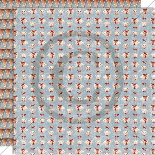 FORHÅNDSBESTILL NÅ! NYHET! Papirdesign  - mønsterark 12x12 - Juleminner - Marsipangriser