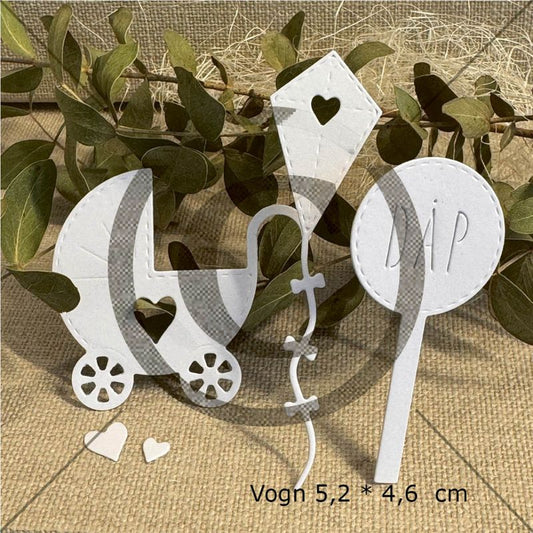 NYHET! Papirdesign dies - Små babydies pd 1582