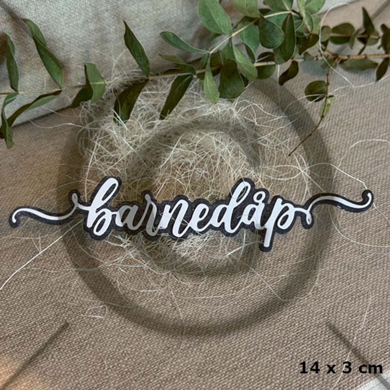 Nyhet! Papirdesign dies - PD1433 - Barnedåp 3