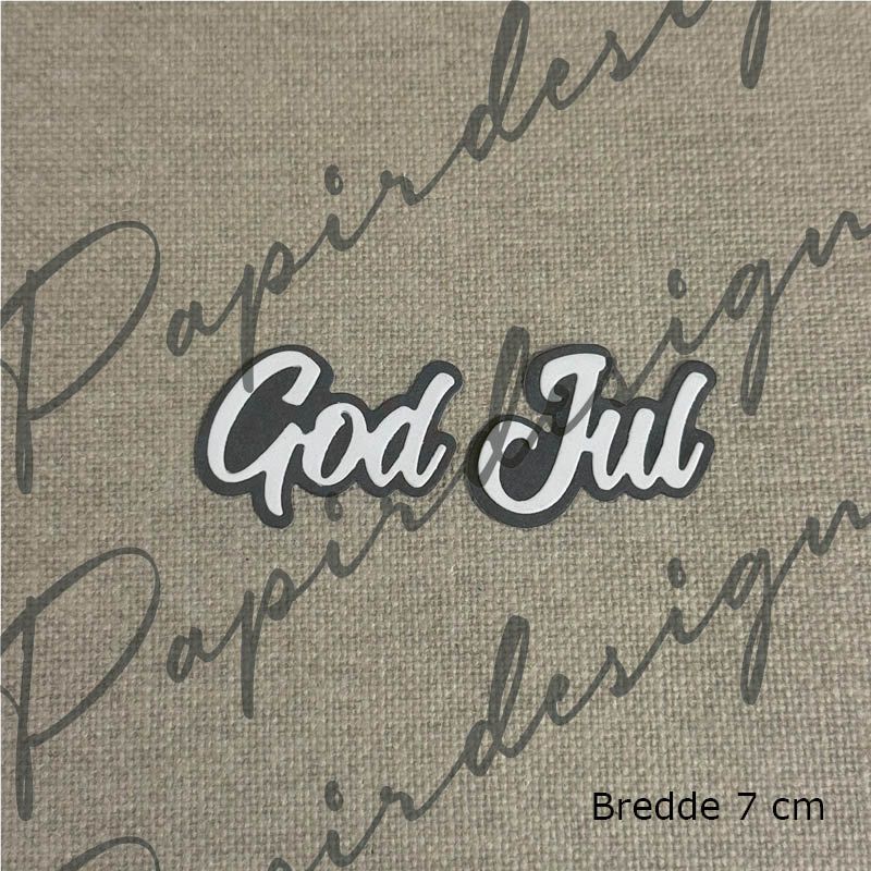 NYHET! Papirdesign dies - God jul 35 m/ skyggedie