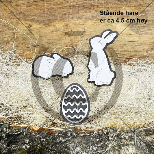 NYHET! Papirdesign dies - påskepynt / Påskesaker : påskeegg påskehare kanin