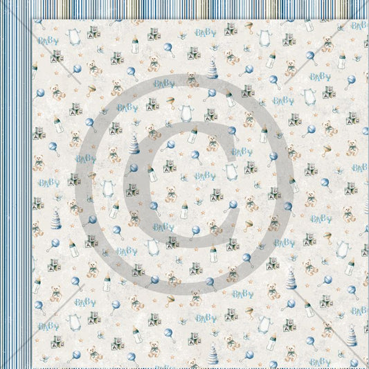 NYHET!! Papirdesign mønsterark - små søte venner 12x12 - Snuskevenn  - PD1450