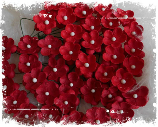 Papirdesign søte blomster rød