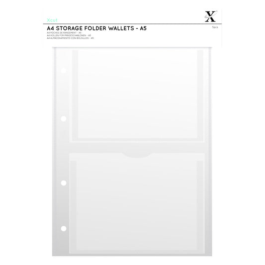 Xcut A4 Storage Folder Wallets A5 and 6x6 Inch (XCU 245103)