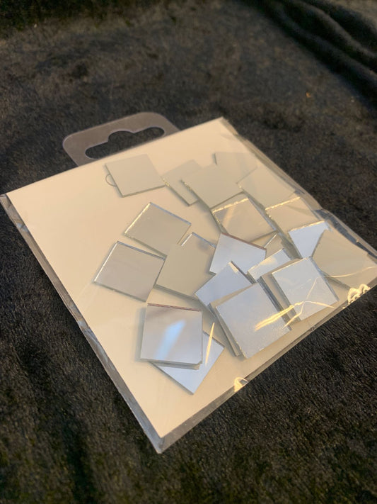 Firkantet minispeil 1,8x1,8 cm