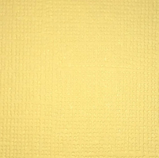 reprint Ensfargete kartong - Lemon yellow-  Gul 12x12 ensfarget 190g