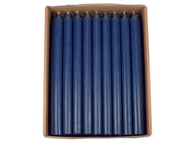 kronelys - Marineblå 28cm