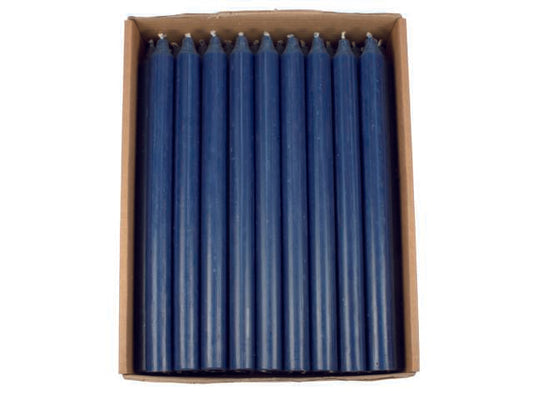 kronelys - Marineblå 28cm