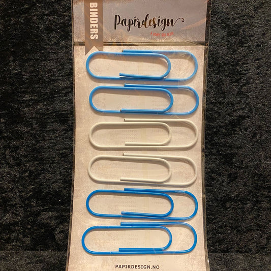 Papirdesign Binders -  6 stk pr pk - ca 10 cm binders 1