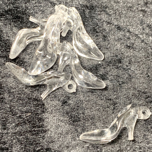 Charms pen høyhælt transparent sko.2 par i pk