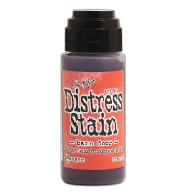 Distress stain Barn door- rød