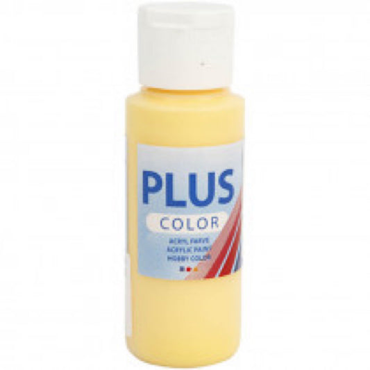 Plus Color hobbymaling - Krokusgul, 60ml